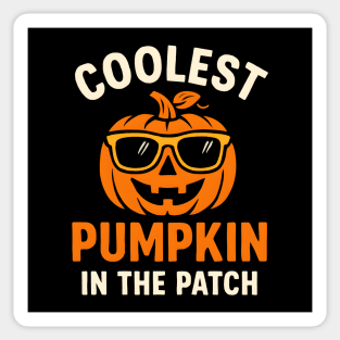 Coolest Pumpkin in the Patch Halloween Graphic Sticker